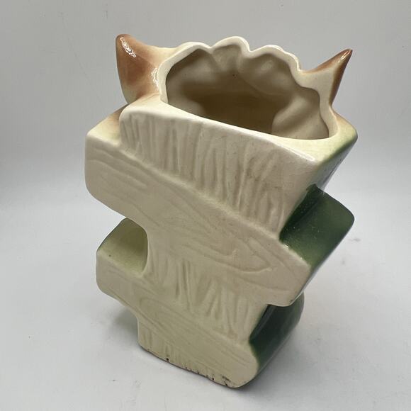 Vintage Anthropomorphic Ceramic Bunny Easter 5”Figurine Planter - Picture 3 of 10